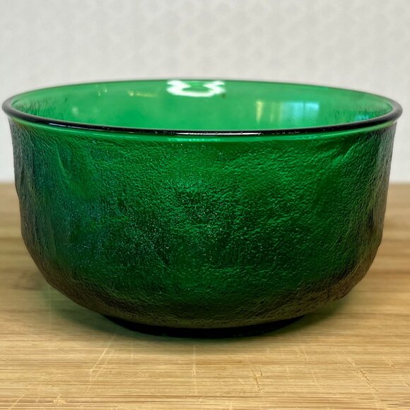 Vintage MCM green glass bowl - Picture 1 of 3
